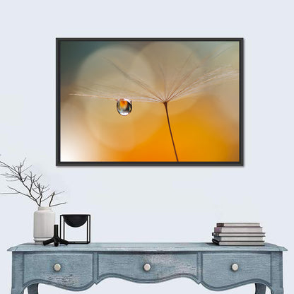 Dandelion Seed with Droplet Wall Art