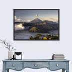 Mount Bromo Eruption at Sunrise Wall Art