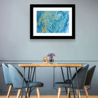 Blue Marble Streams Wall Art