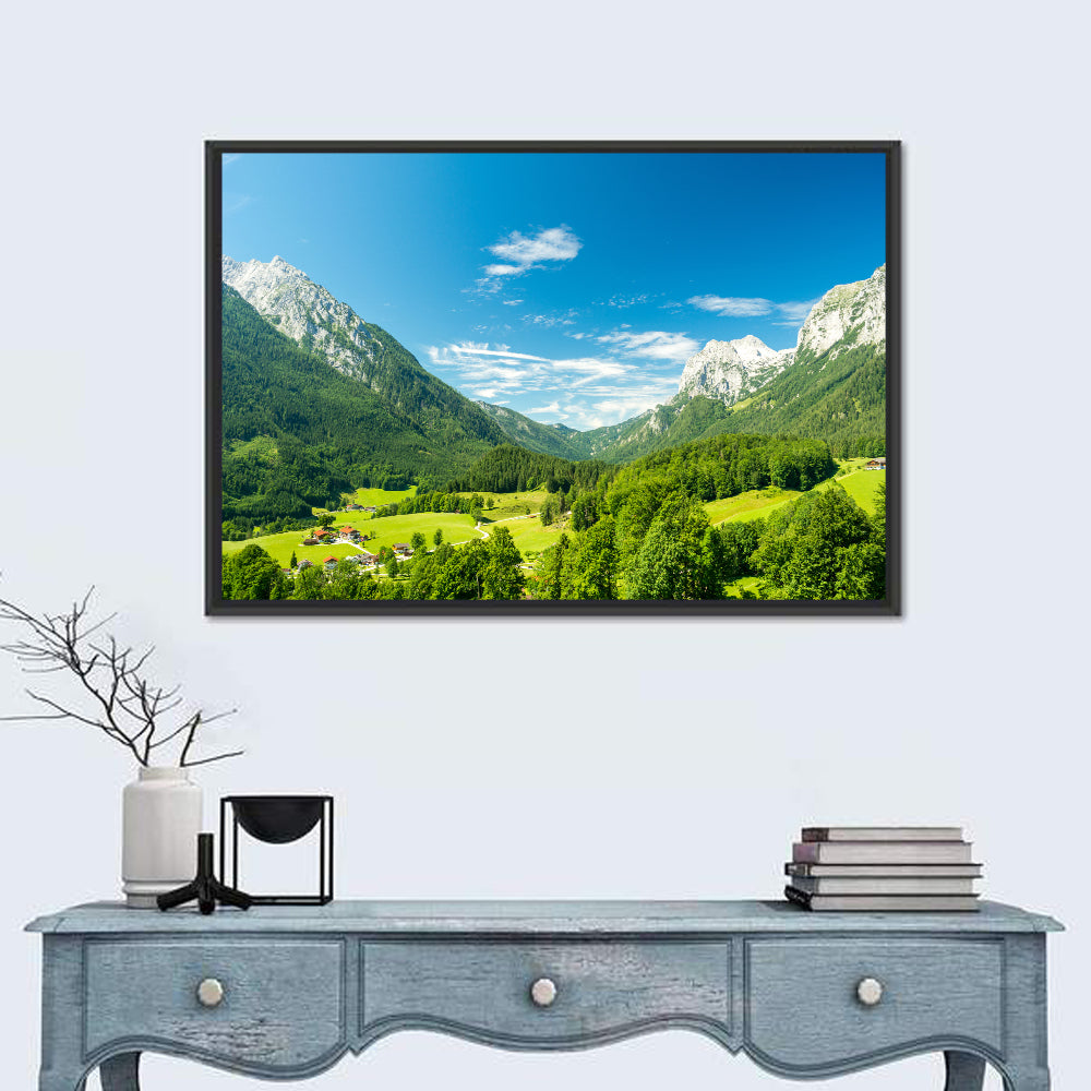 Bavarian Alpine Valley Wall Art