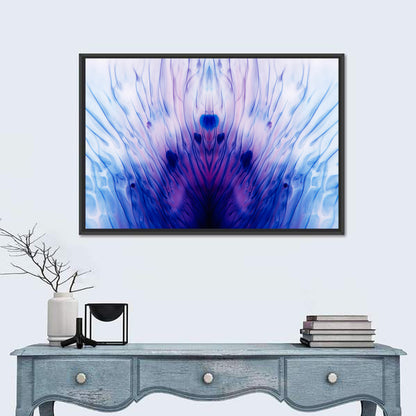 Mirrored Ink Splotch Abstract Wall Art