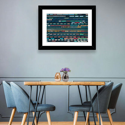 Trains Line Pattern Wall Art