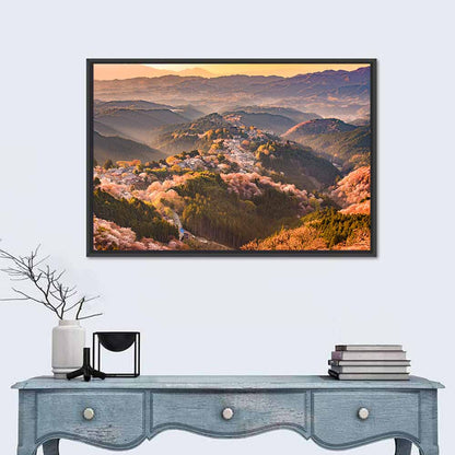 Mount Yoshino Cherry Blossom Valley Wall Art