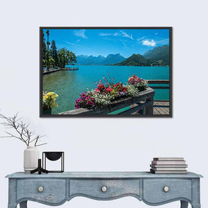 Annecy Lake & Village Talloires Wall Art