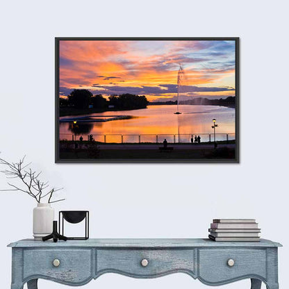 Ada Lake Sunset Wall Art