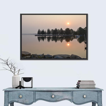 Sylvan Lake Sunset Reflection Wall Art