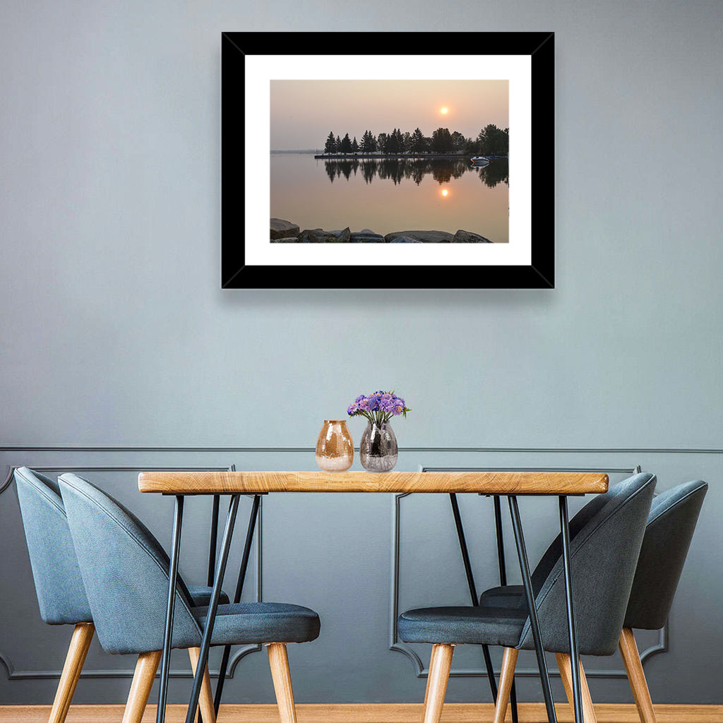 Sylvan Lake Sunset Reflection Wall Art