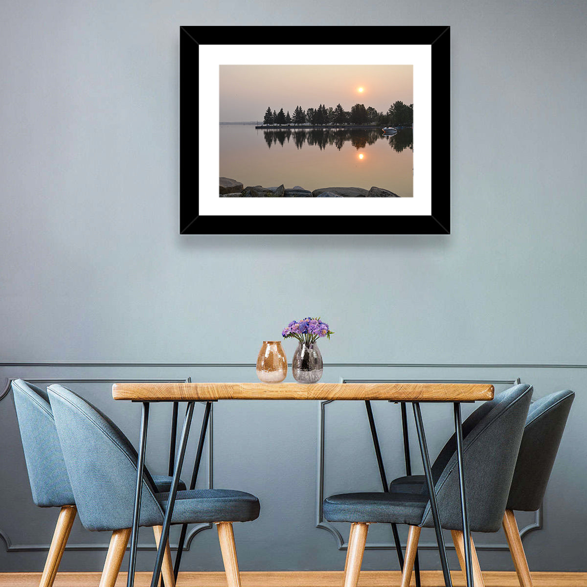 Sylvan Lake Sunset Reflection Wall Art