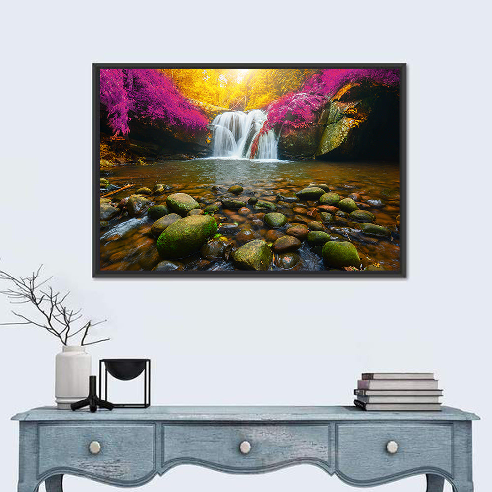 Phu Soi Dao Waterfall at Dusk Wall Art