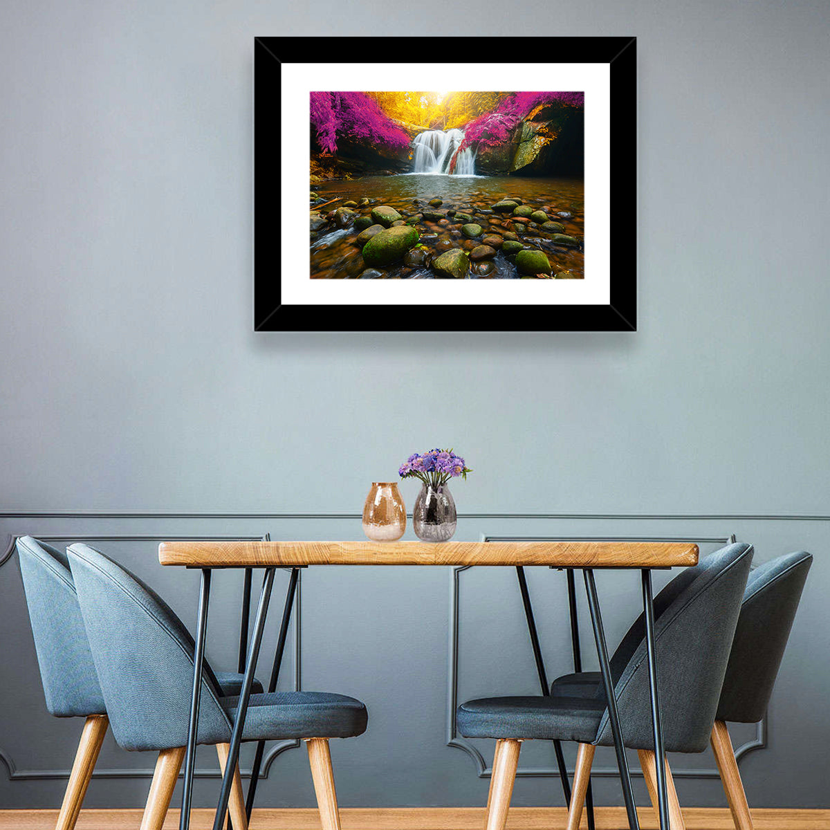Phu Soi Dao Waterfall at Dusk Wall Art