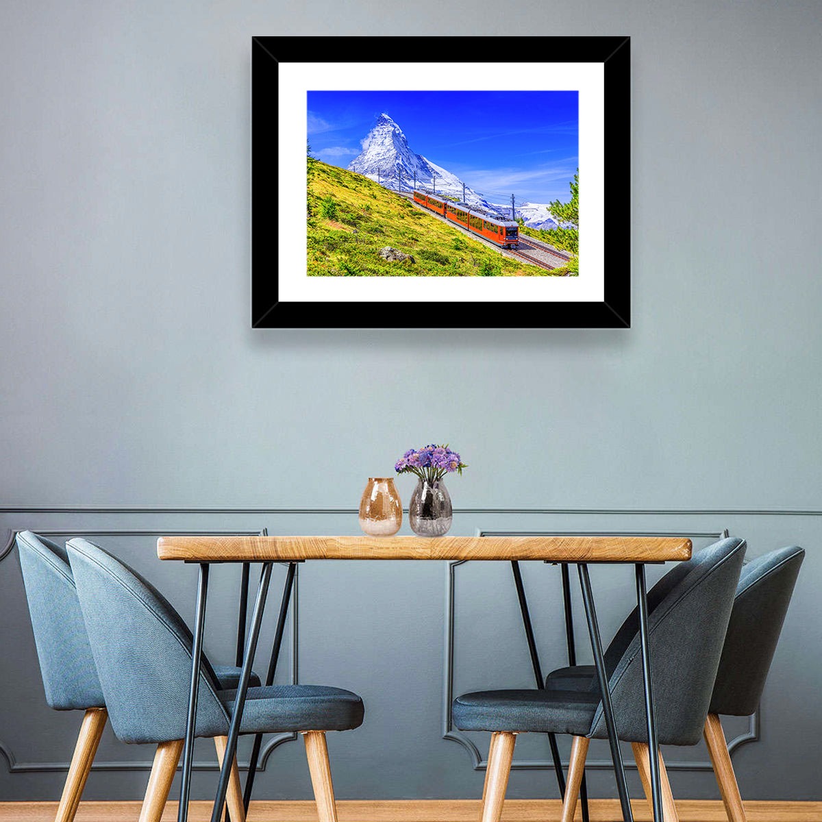 Gornergrat Train and Matterhorn Wall Art
