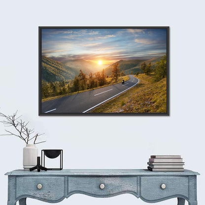 Alpine Highway at Golden Hour Wall Art