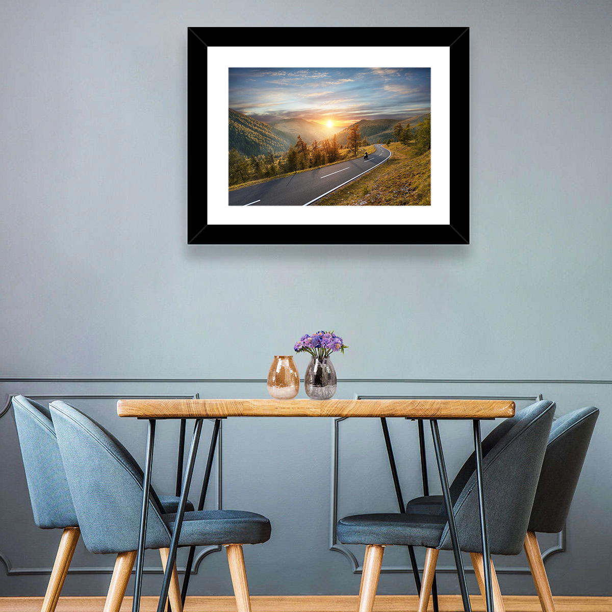 Alpine Highway at Golden Hour Wall Art