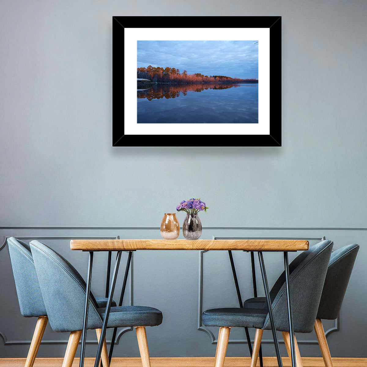 Lake Livingston Pier at Golden Hour Wall Art