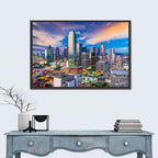 Dallas Twilight Skyline Wall Art