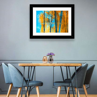 Blue Autumn Reflection Wall Art