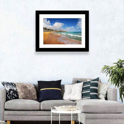 Palm Lined Tropical Coast Wall Art