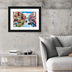 Sunlit Burano Canal, Venice Wall Art