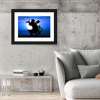 Moonlit Pow Wow Dancer Wall Art