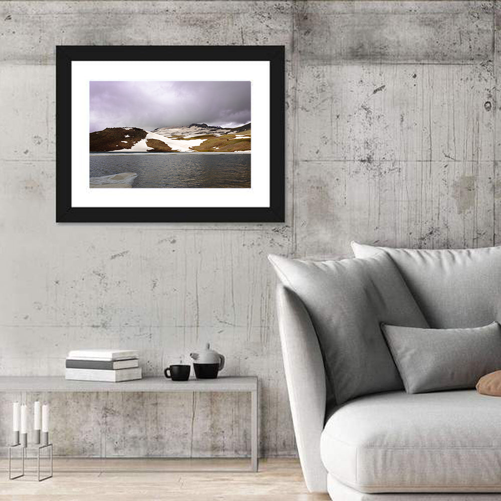 Lake Kari, Armenia Wall Art in a room, landscape