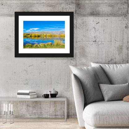 Ruataniwha Autumn Reflection Wall Art