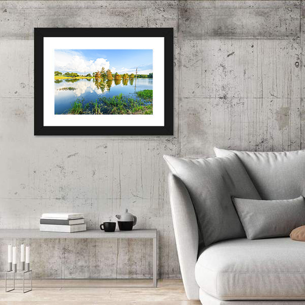 Lafayette Bayou Reflection Wall Art