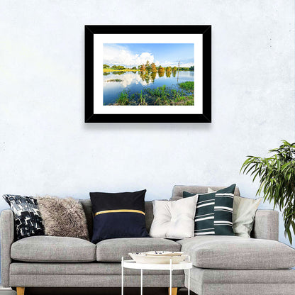 Lafayette Bayou Reflection Wall Art