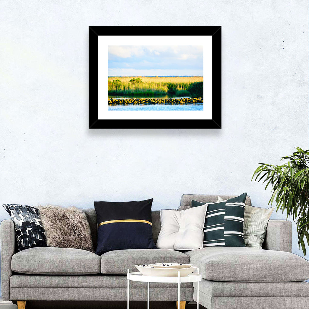 Louisiana Bayou Marsh at Golden Hour Wall Art