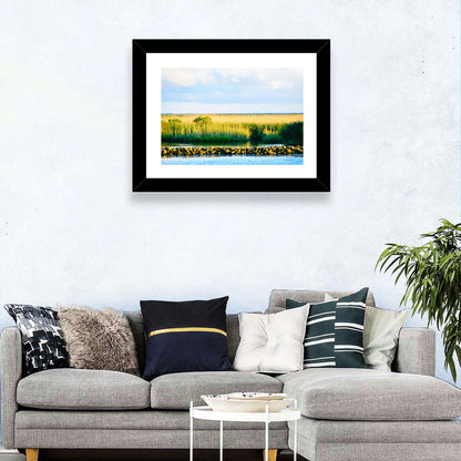 Louisiana Bayou Marsh at Golden Hour Wall Art