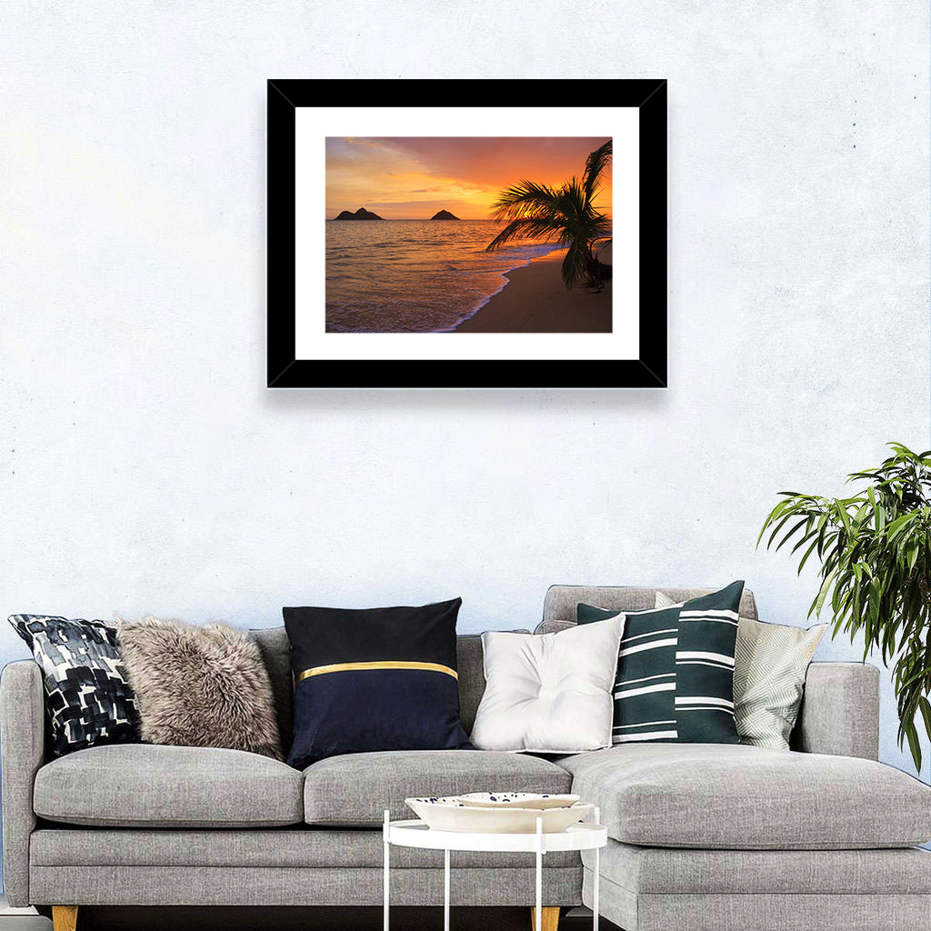 Lanikai Sunrise Over Na Mokulua Wall Art
