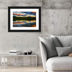 Herbert Lake Sunset Reflection Wall Art