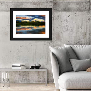 Herbert Lake Sunset Wall Art