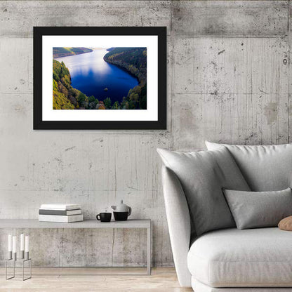 Lake Vyrnwy Aerial View Wall Art