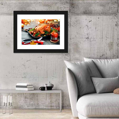Roasted Chicken with Herbs Wall Art