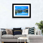 Gold Lake Reflection Wall Art