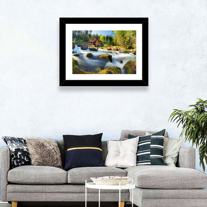 Salzburg Stream with Watermill Wall Art