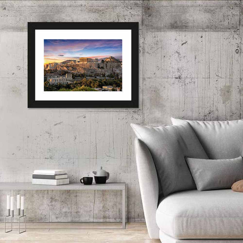 Parthenon at Sunset Wall Art