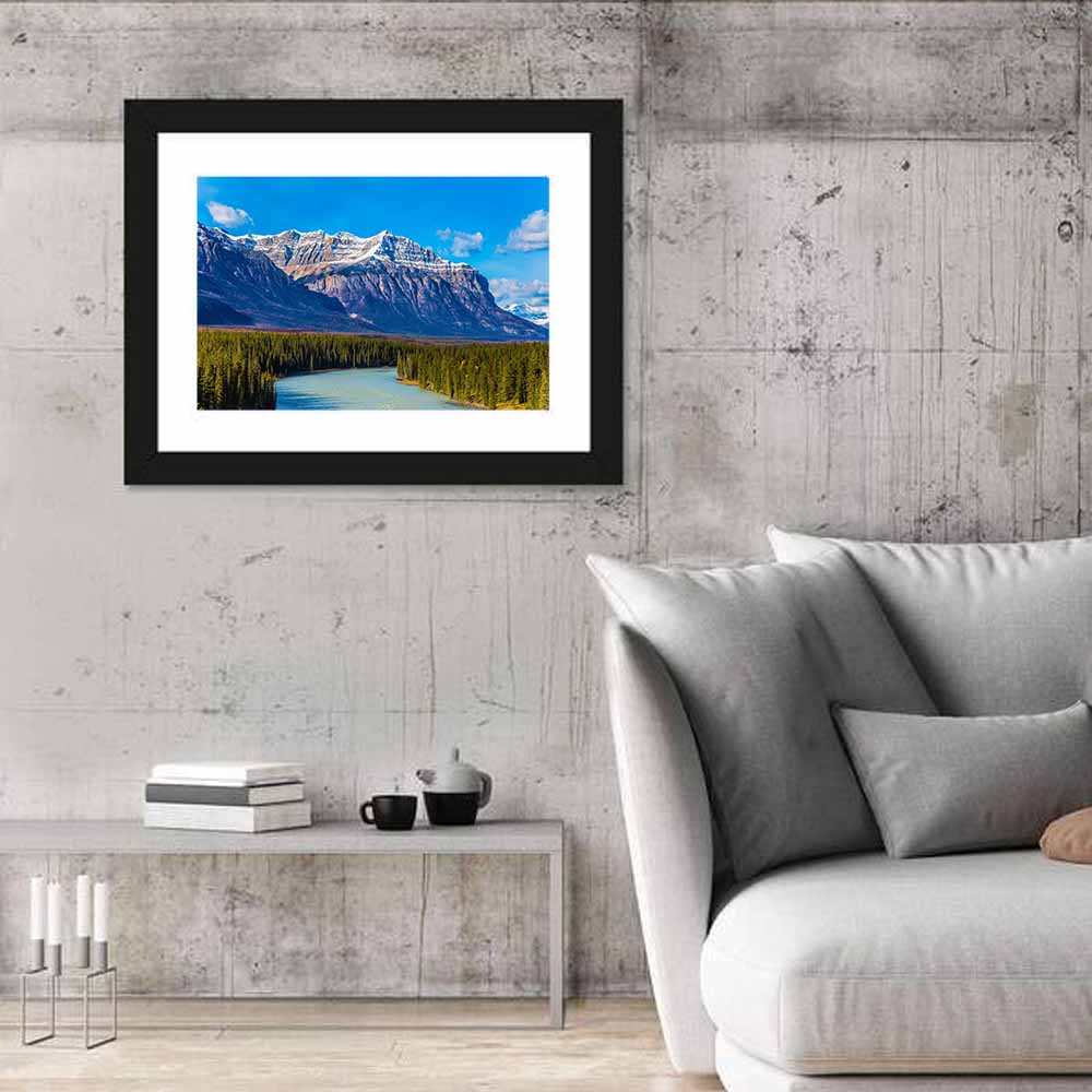 Abraham Lake Mountain View Wall Art
