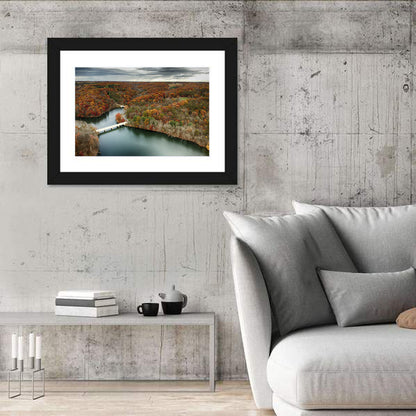 Seneca Lake Aerial View Wall Art
