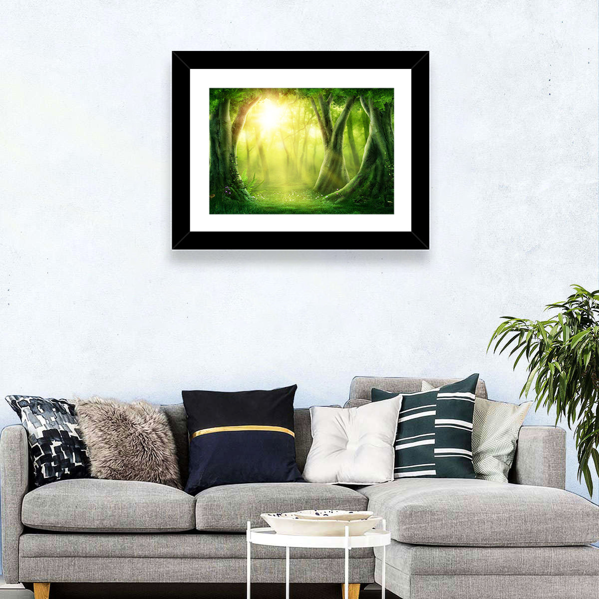 Enchanted Forest at Sunrise Wall Art