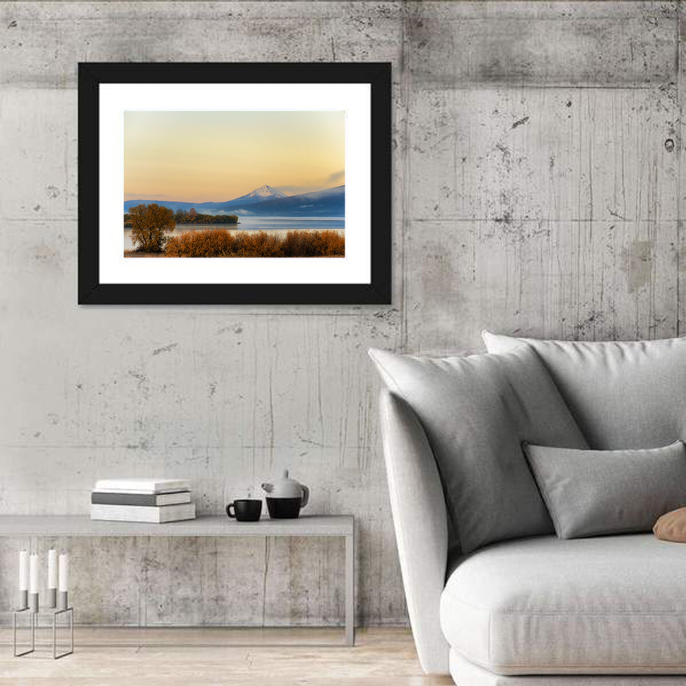 Upper Klamath Lake Wall Art in a room, landscape