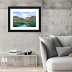 Mission Mountain Lake Reflection Wall Art