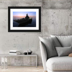 Aircraft Carrier 860 at Dusk Wall Art