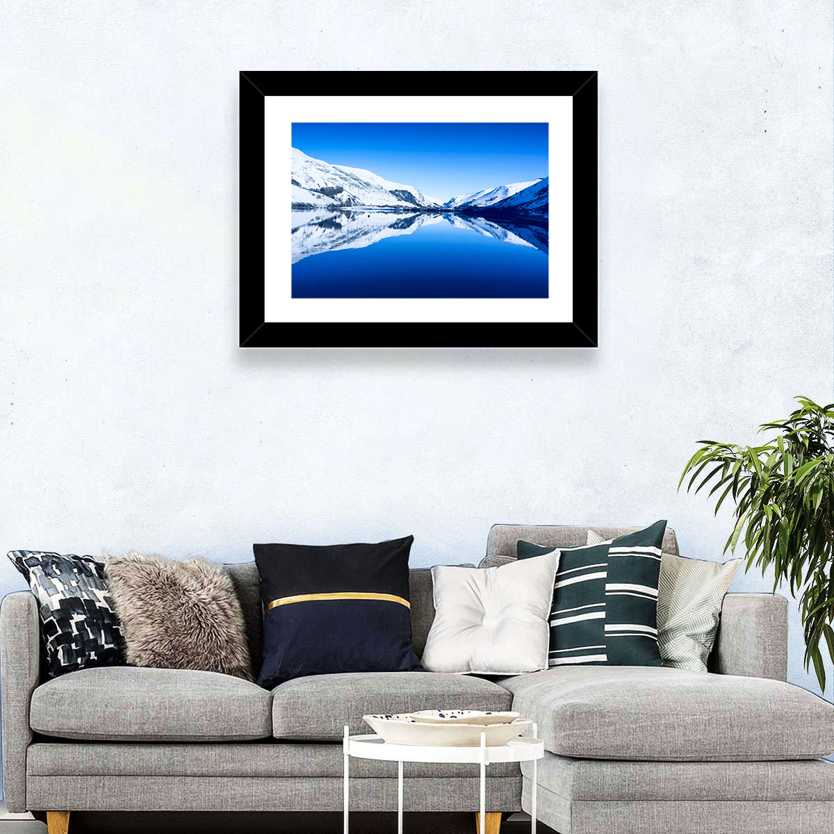 Tal Y Llyn Winter Reflection Wall Art