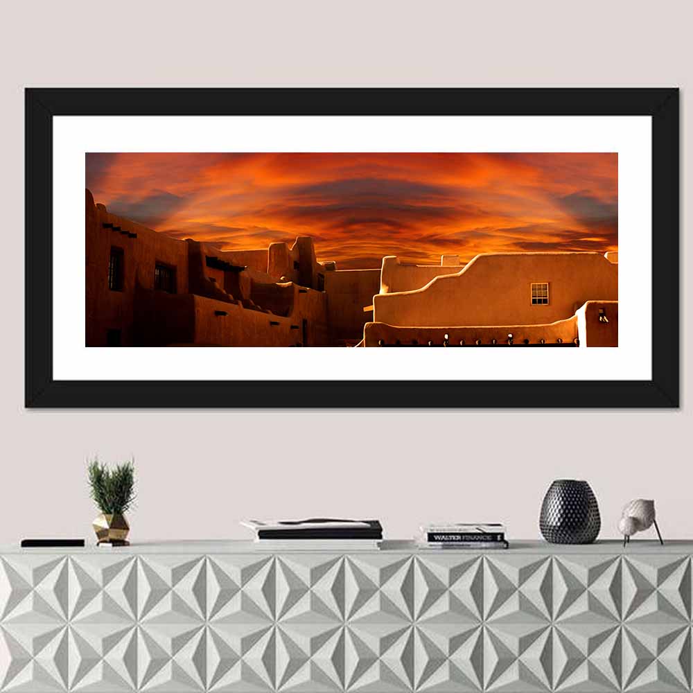 Santa Fe Museum Sunset Wall Art