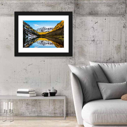 Maroon Bells Sunrise Reflection Wall Art