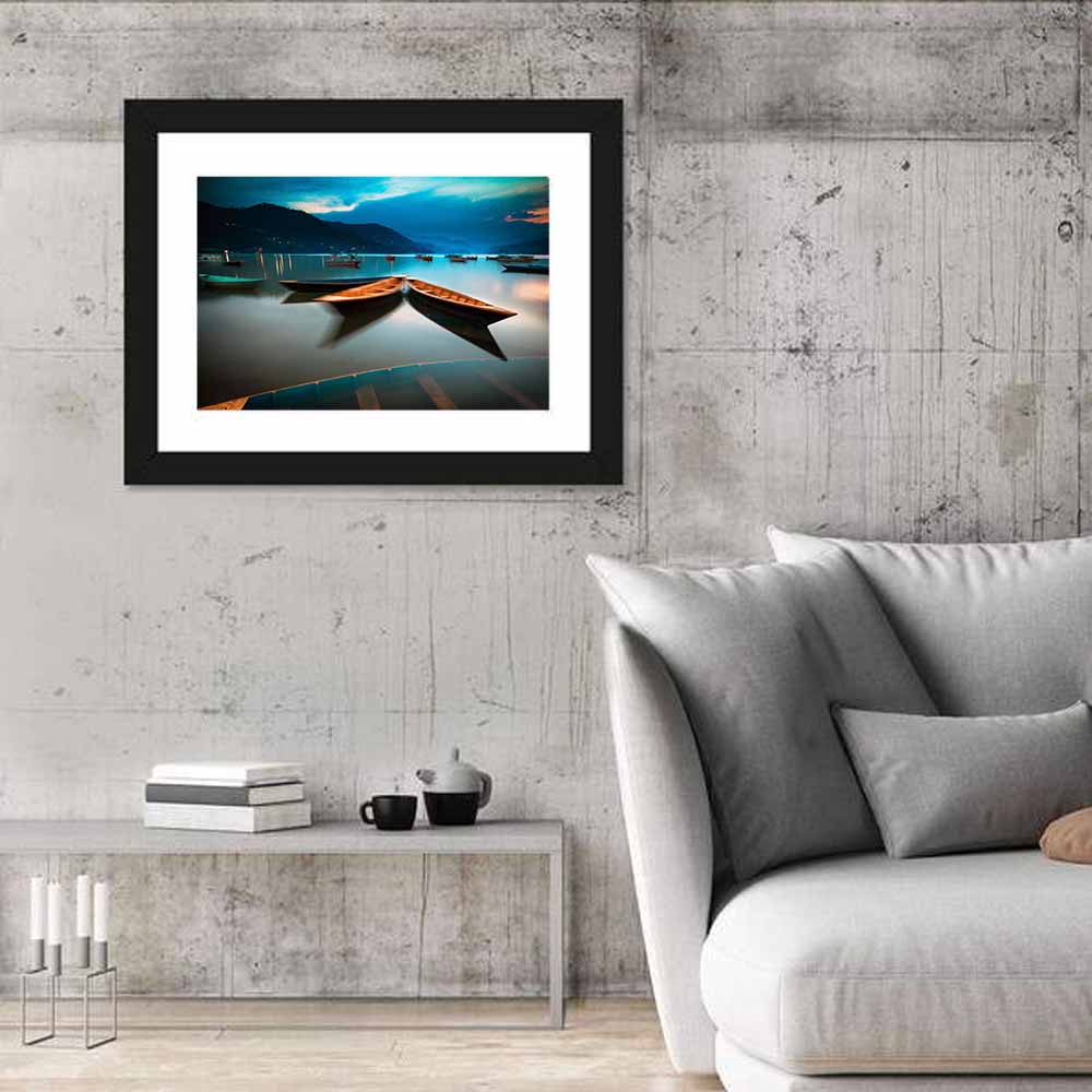 Lake Phewa Sunset Wall Art