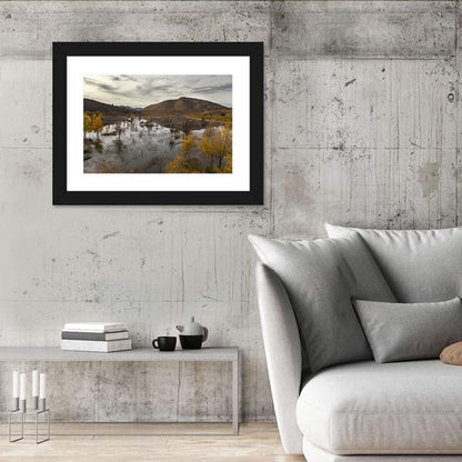 Lake Hodges Autumn Reflection Wall Art