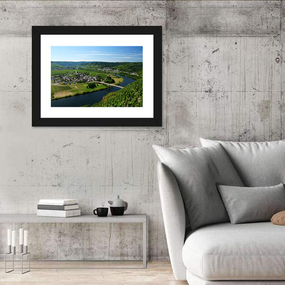 Piesport Moselle River View Wall Art