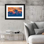 Machhapuchhre Sunrise Over Pokhara Wall Art